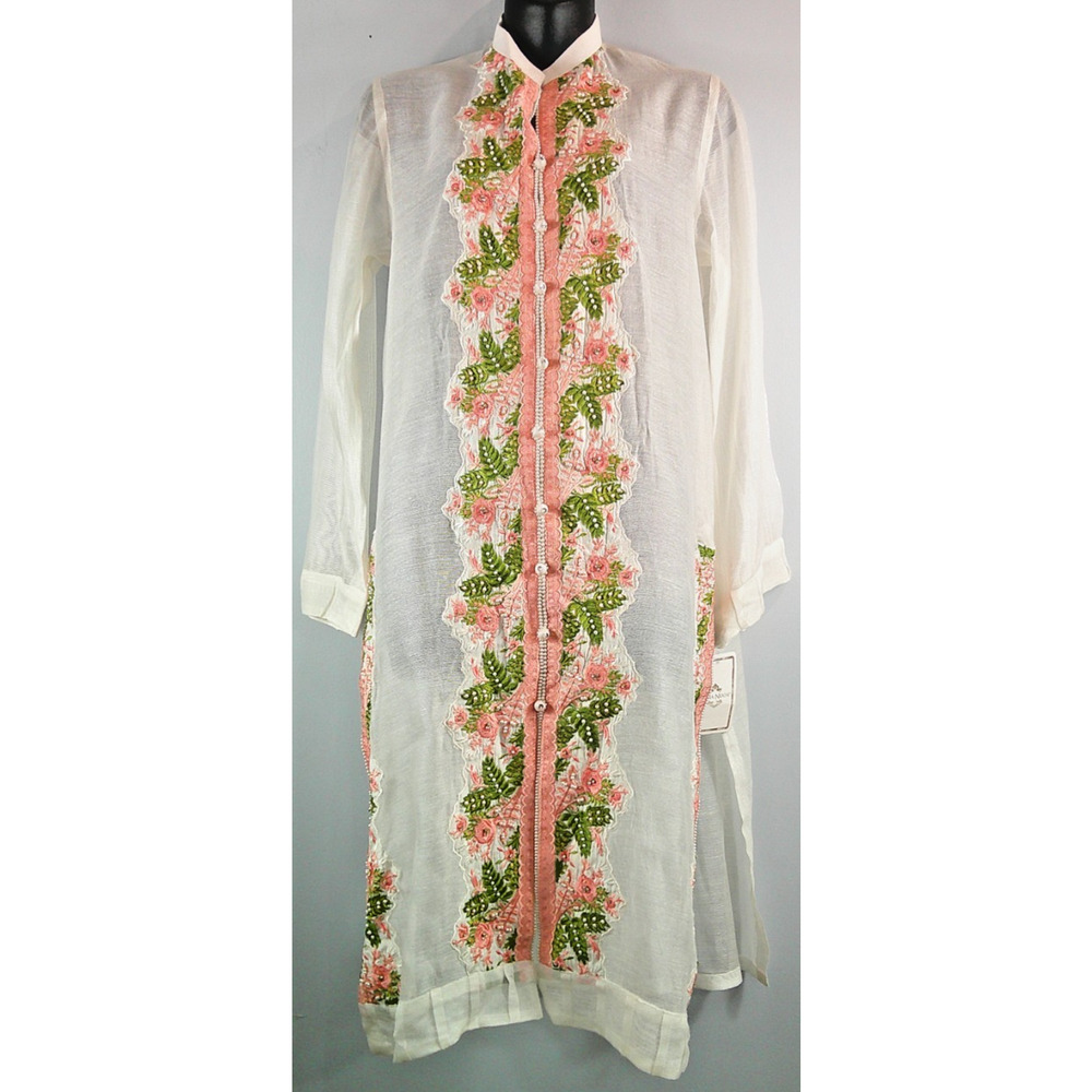 Agha Noor Embroidered Pakistani Kurti, Kameez – Organza Size M New Elegant